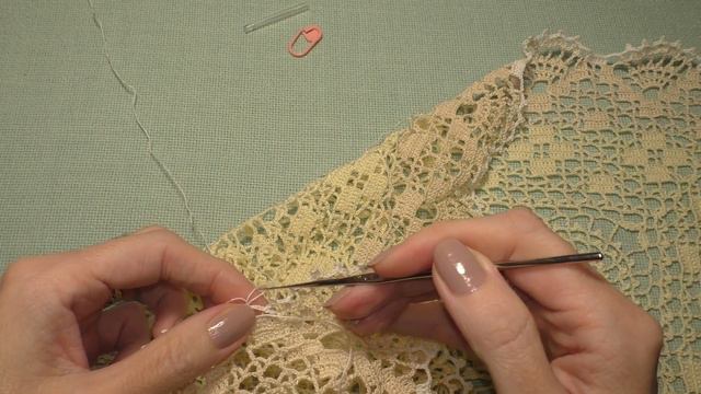 Квадратный мотив "Ажурный ананас" #29 - кайма часть 5 заключительная. смотреть онлайн