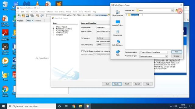 Criando e executando projetos no Netbeans em PHP смотреть онлайн