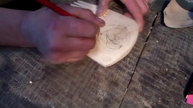 Деревянный гребень расчёска своими руками. Резьба по дереву.(magic wooden comb with own hands) смотреть онлайн