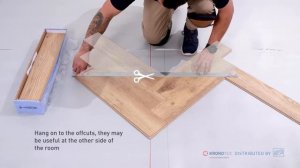 Укладка ламината под ёлочку Kronotex Herringbone