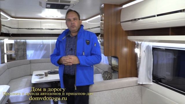 Дом на колесах с красивой отделкой внутри 5 спальных мест 2 обеденных стола Hobby Excellent 650 UMF смотреть онлайн