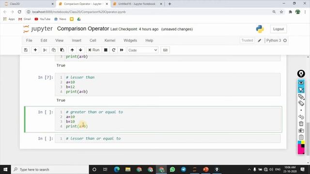 Learn Python in TAMIL | Comparison Operator in Python | [Tamil] смотреть онлайн