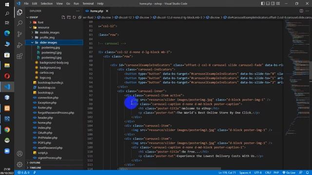 Develop a carousel for homepage using Bootstrap and Javascript. смотреть онлайн