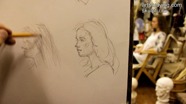 Наброски с живой модели смотреть онлайн