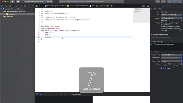 How To Use Numerical Operators In C++: C++ Tutorial 4 смотреть онлайн
