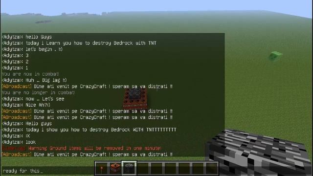 How To Destroy Bedrock with TNT - 1.6.1 смотреть онлайн