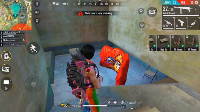 Power of Disco Gold Royal Dress Noob Squad😂😂 FF Live - Garena Free Fire смотреть онлайн