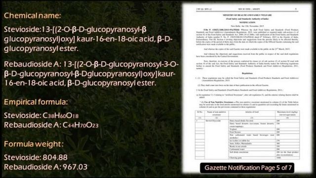 FSSAI Approval for Stevia as Steviol Glycoside | Govt. Gazette Notification смотреть онлайн