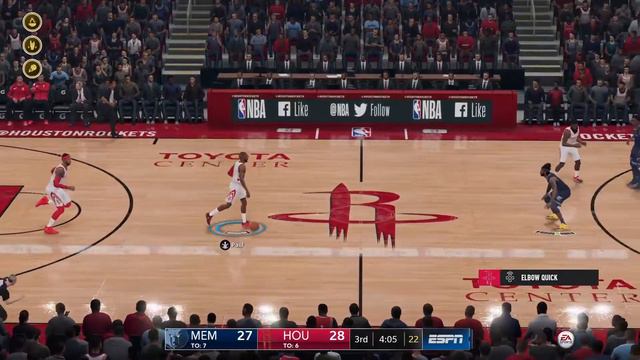 NBA LIVE 19 Memphis Grizzlies vs Houston Rockets PS4 Gameplay смотреть онлайн