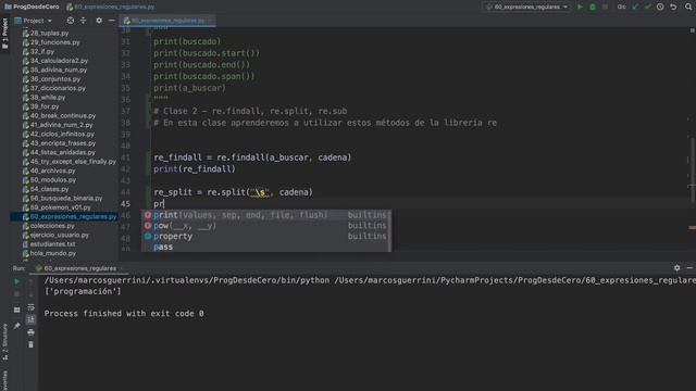 Curso PYTHON PARA PRINCIPIANTES (Expresiones Regulares 02) - #61 смотреть онлайн