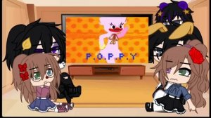 Afton family react to Poppy Playtime | New AU | New designs | FNAF