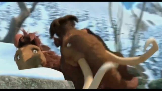 Ice Age 3 - Mother T-Rex Scene (with Jurassic Park T-Rex Sound Effects)