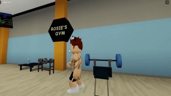 How to turn BODYBUILDER in BROOKHAVEN Gym *id codes for brookhaven ABS Muscles workout*