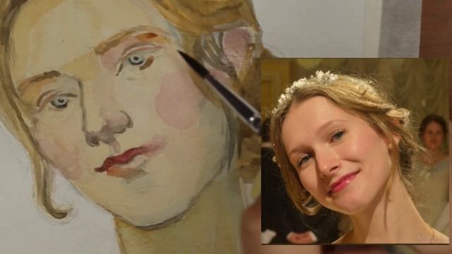 Рисую портреты подписчиков. Средневековый стиль, японская графика и акварель 19 века смотреть онлайн