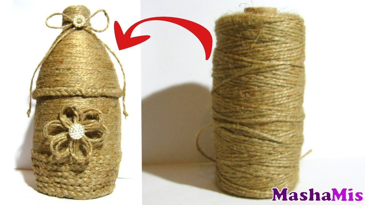 Cупер поделка из джута и пластиковой бутылки смотреть онлайн