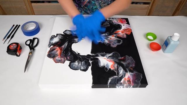 NEW Take on Black and White ?MUST SEE!? COLOR SPLIT with a Twist! Yin Yang Melody ~ Acrylic Pouring смотреть онлайн
