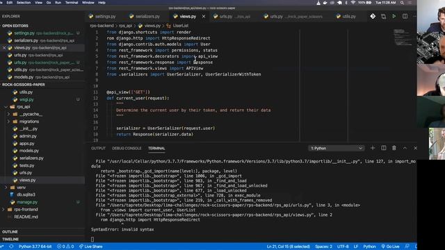 W10D2: Django JWT Token and React Login (1 of 1) смотреть онлайн