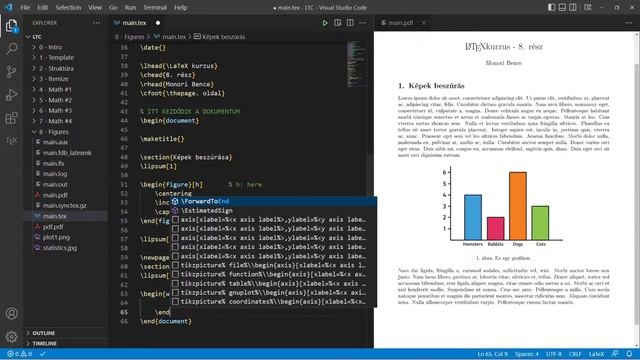[MSZO] LaTeX Kurzus #8 - Ábrák, figurák смотреть онлайн