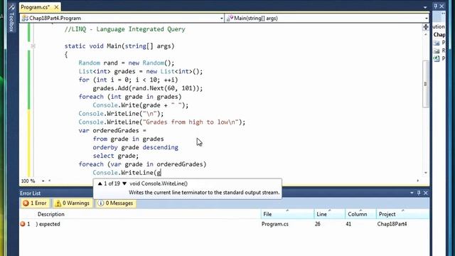 LINQ For Queries in C# смотреть онлайн