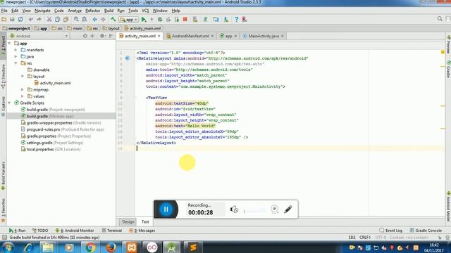 How to change the layout activity in android studio смотреть онлайн
