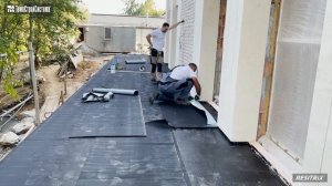 Монтаж мембраны Резитрикс на террасе