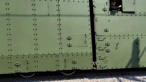 Паровоз Су214-10 с бронепоездом