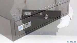 Денежный ящик ККМка с PUSH для крепления к столу ЧЕРНЫЙ