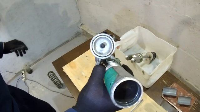 Ремонт амортизатора Kawasaki KDX250. Восстановления поверхности штока. смотреть онлайн