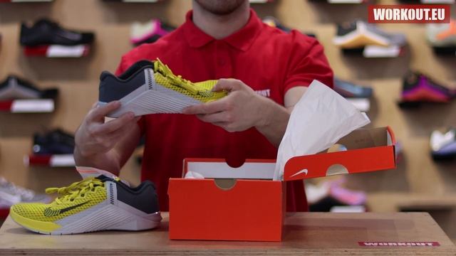 Man training Shoes Nike Metcon 6 - Citron/Smoke Grey смотреть онлайн