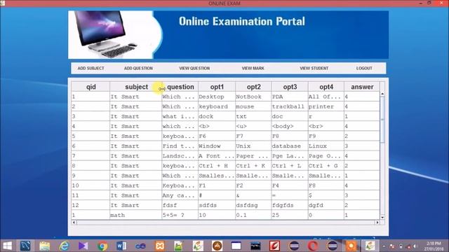 Full Explained ONLINE EXAMINATION PORTAL IN JAVA смотреть онлайн