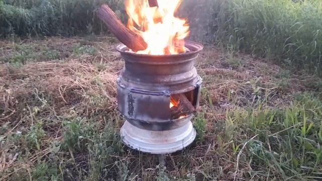 #204 печь для казана из дисков смотреть онлайн