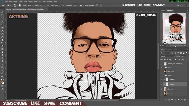 Cartoon #Speedart For JOHNNY / Adobe Photoshop 2019 смотреть онлайн