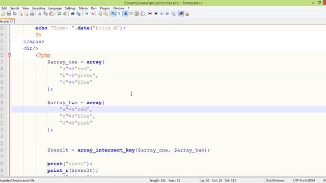 PHP Array Functions Bangla Tutorial Part-11 (array_intersect_key) смотреть онлайн
