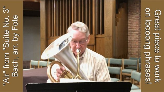 Bach: "Air from Suite No. 3" - A Euphonium Challenged with LONG Phrases смотреть онлайн