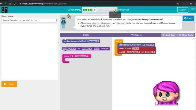 Code.org Dance Party (2018 Hour of Code Tutorial) смотреть онлайн