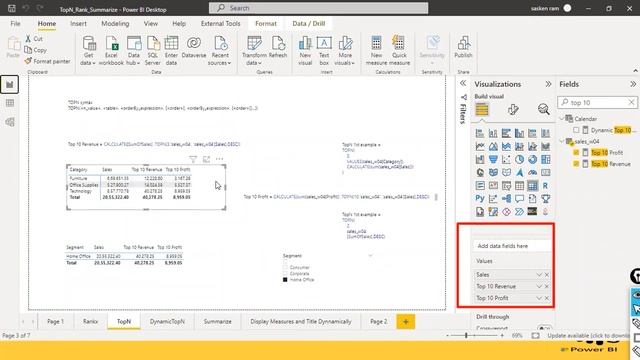 Rankx TopN Dynamic TopN functions in DAX смотреть онлайн