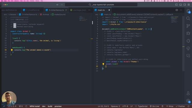 POO y TypeScript: Inheritance y Overriding смотреть онлайн