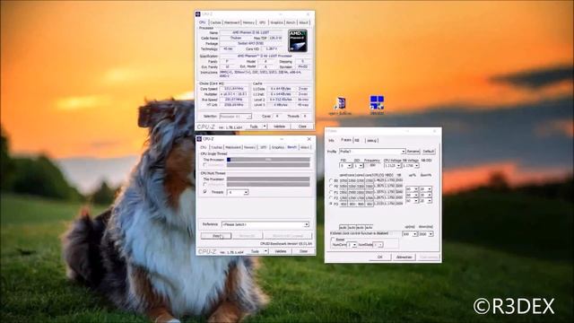 AMD Phenom II Eco Settings mit CPU Z und K10Stats смотреть онлайн