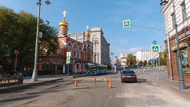 [4K] Driving tour of Moscow 2021, Russia: from Kremlin to Moscow Сity смотреть онлайн