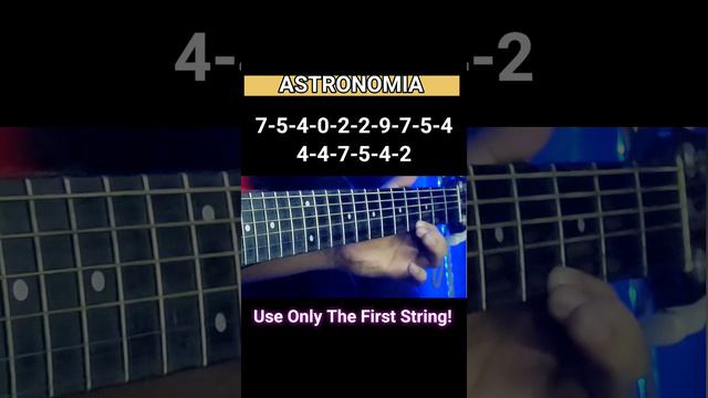 1 String Astronomia - Easy Tabs (Guitar Fingerstyle Tutorial) смотреть онлайн