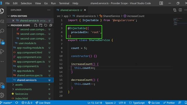 Provider Scope | Providing services in different places | Angular Interview Concepts смотреть онлайн