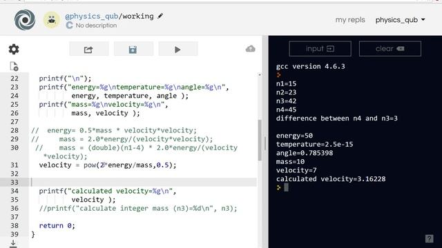 Introduction to Programming in C - part 9 - math.h - sin, cos, pow, sqrt functions смотреть онлайн