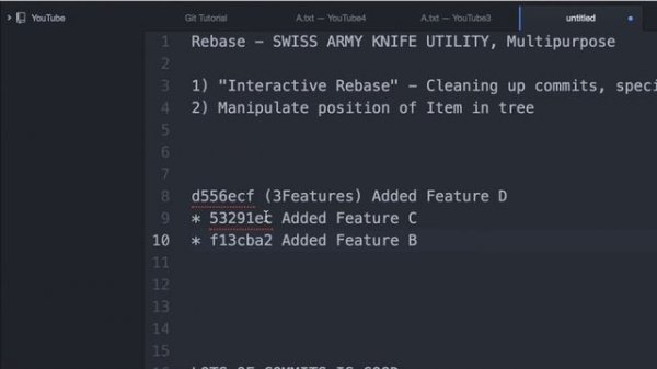 Git Tutorial Part 4 - Git Rebase and Interactive Rebase