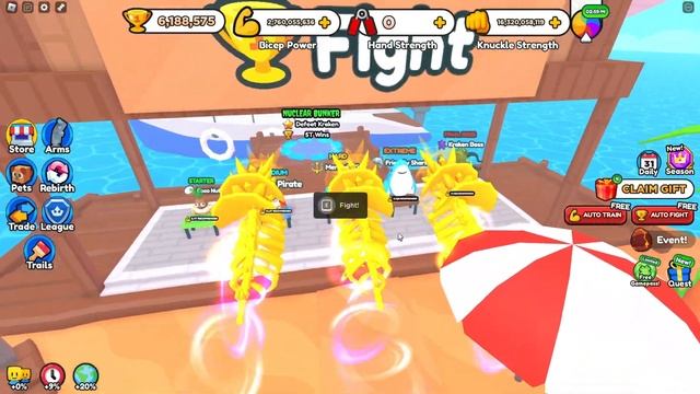 БЕСПЛАТНЫЙ ГЕЙМПАСС НА УДАЧУ?! НОВОЕ ОБНОВЛЕНИЕ В ARM WRESTLE SIMULATOR РОБЛОКС! ROBLOX смотреть онлайн