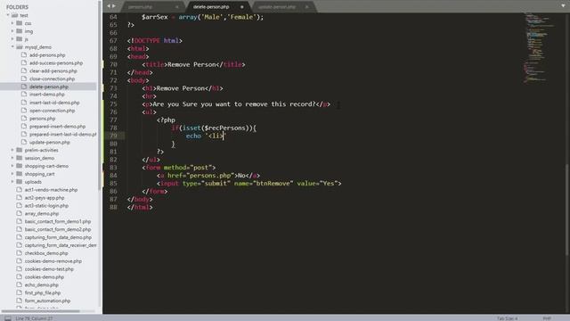 PHP and MySQL Lesson 12.8 - MySQL Database (Part 8) PHP MySQL DELETE Query смотреть онлайн