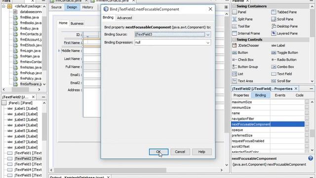 NetBeans Jframe Set Tab jTextField смотреть онлайн