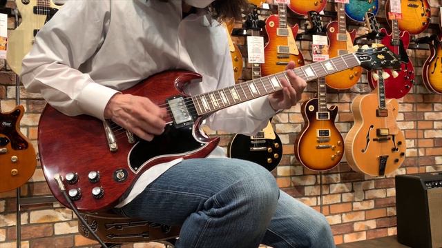 Gibson Custom Shop / 1961 Les Paul SG Standard Reissue Stop Bar VOS Cherry Red 【イシバシ楽器心斎橋店】 смотреть онлайн