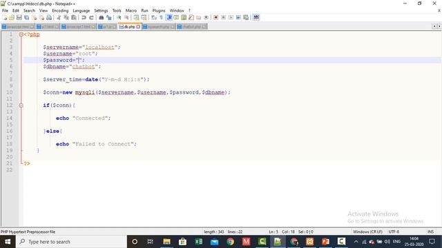 chatbot create in php смотреть онлайн