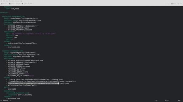Установка блокчейн-эксплорера на базе Hyperledger Explorer