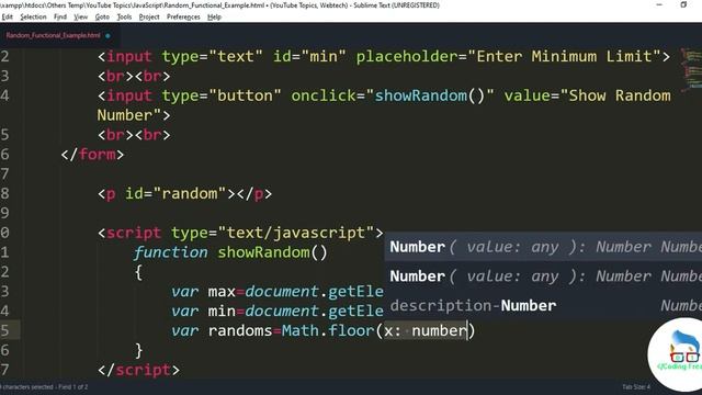 Random In JavaScript - Practical using Min-Max in GUI смотреть онлайн